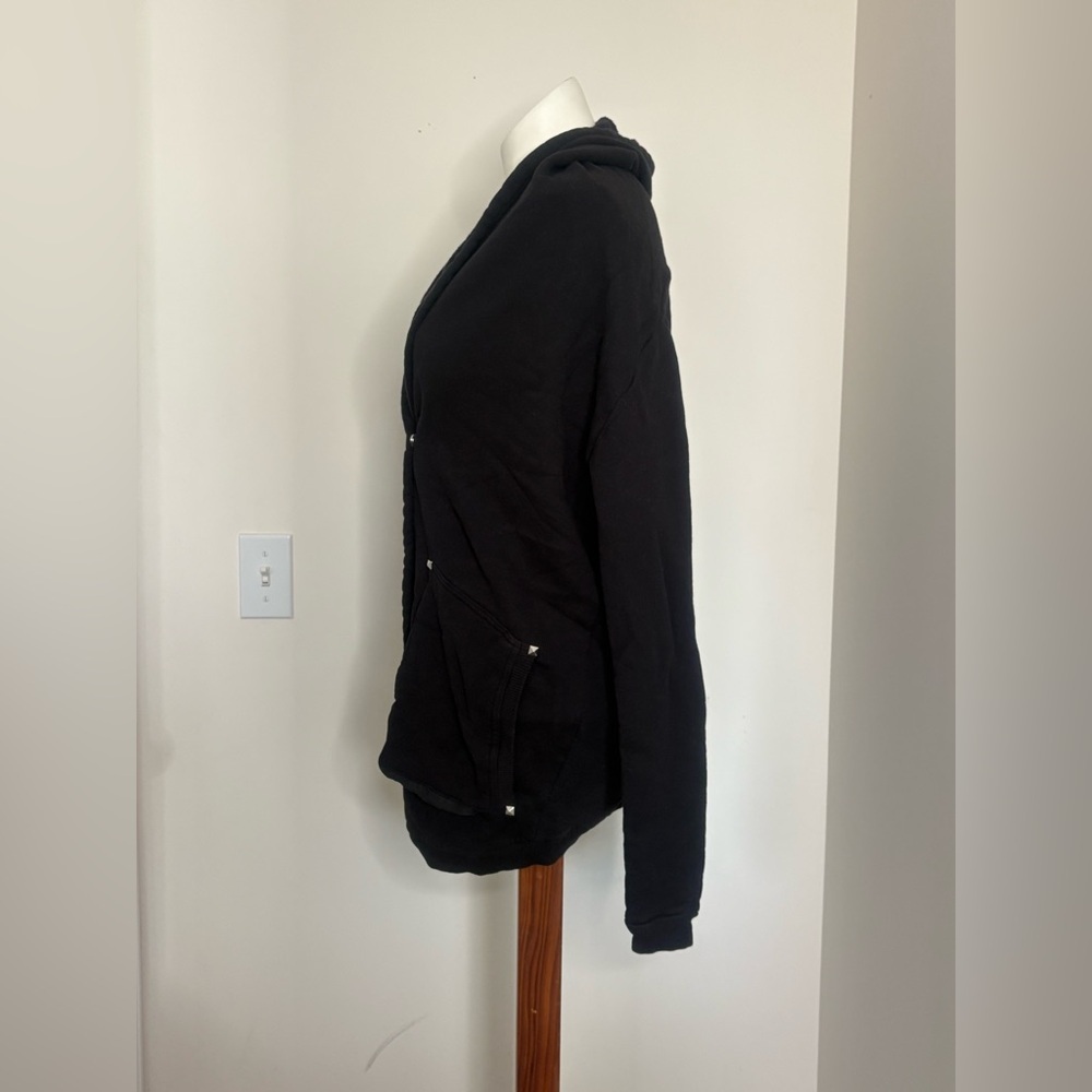 Wilfred Free Black Oversized Cozy Hoodie Jacket XS - Picture 3 of 8